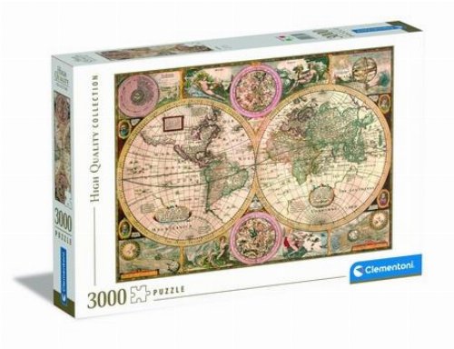 Puzzle 3000 pieces - High Quality Collection:
Old Map