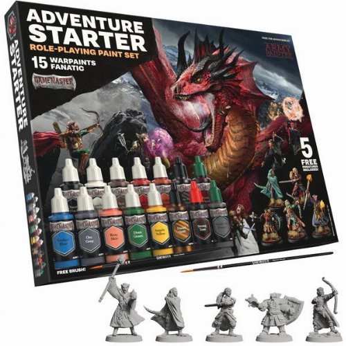 The Army Painter - GameMaster: Adventure Starter
Role-playing Paint Set (15 Colours + 5 Minis)