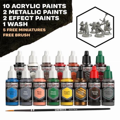 The Army Painter - GameMaster: Adventure Starter
Role-playing Paint Set (15 Colours + 5 Minis)