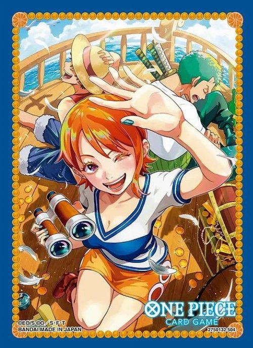 Bandai Card Sleeves 70ct - One Piece Card Game:
Nami