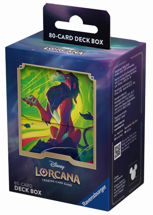 Ravensburger Deck Box - Disney Lorcana:
Scar