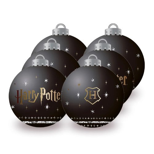 Harry Potter - Black 6-Pack Christmas Baubles
Set