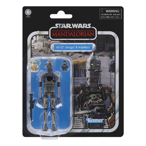 Star Wars: The Mandalorian Vintage Collection -
IG-12, Grogu & Anzellan 3-Pack Action Figures
(10cm)