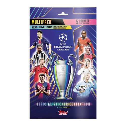 Topps - 2024-25 UEFA Champions League Αυτοκόλλητα
Multipack (30 Αυτοκόλλητα)