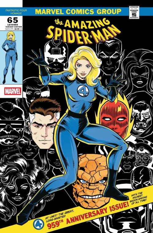 Τεύχος Κόμικ The Amazing Spider-Man #65 Fantastic Four
Homage Variant Cover