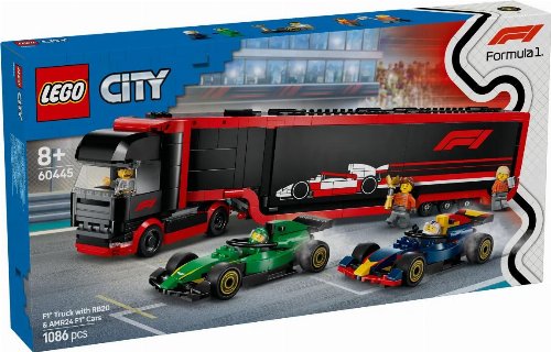 LEGO City - F1 Truck with RB20 & AMR24 F1 Cars
(60445)