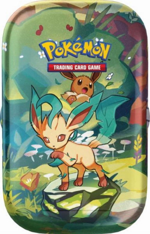 Pokemon scarlet & violet prismatic evolutions leafeon mini tin