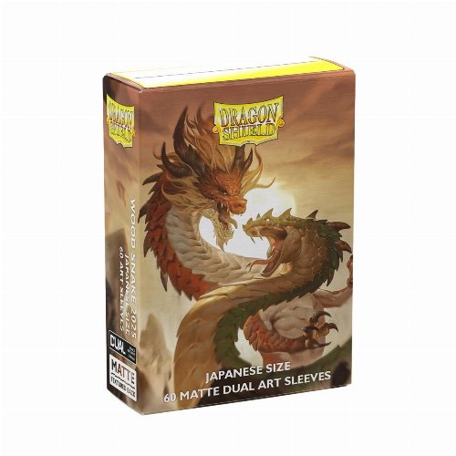 Dragon Shield Matte Dual Art Sleeves Japanese Small
Size - Wood Snake 2025 (60 Sleeves)