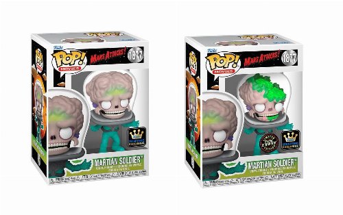 Figures Funko POP! Bundle of 2: Mars Attacks! -
Martian Soldier #1877 & Chase (Specialty
Series)