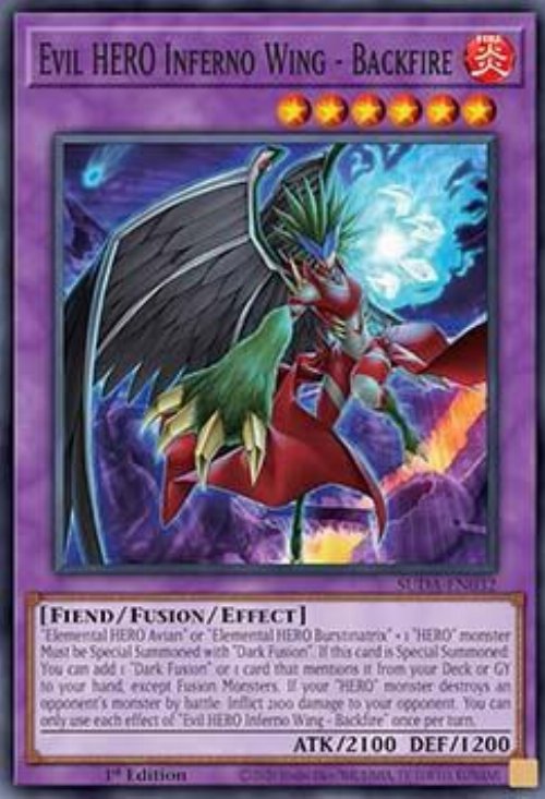 Evil HERO Inferno Wing - Backfire