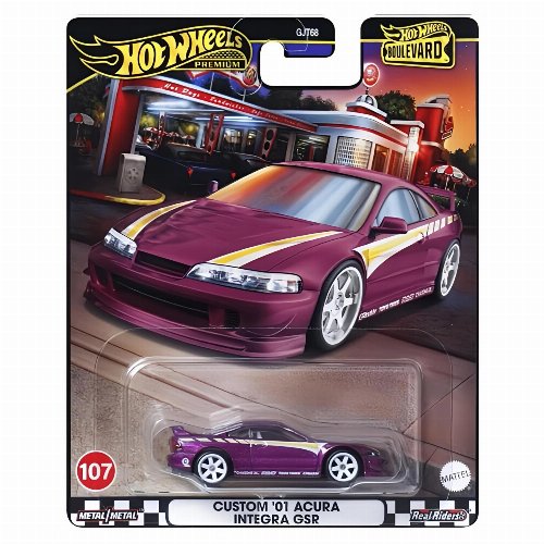 Hot Wheels Premium: Boulevard - Custom '01 Acura
Interga GSR Vehicle (HRT77)