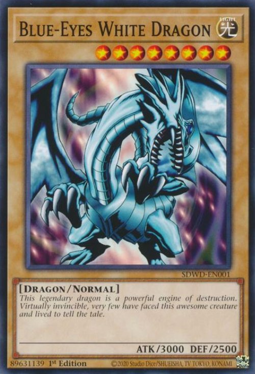 Blue-Eyes White Dragon (V.1 - Common)