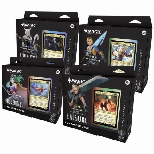 Magic the Gathering Final Fantasy Commander Deck
Display: Set of 4 Decks