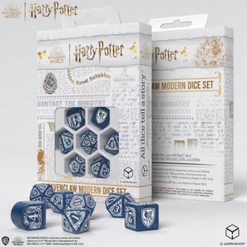 Harry Potter - Ravenclaw Modern Dice Set -
Blue