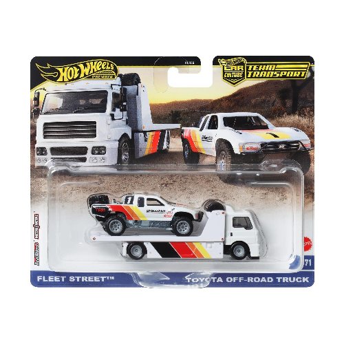 Hot Wheels: Premium Car Culture Team Transport -
Fleet Street & Toyota Off Road Truck
(HRV39)