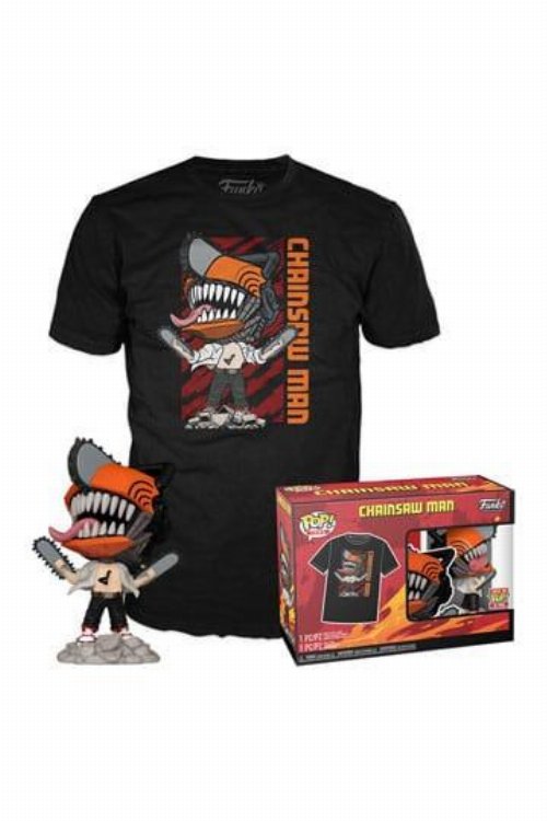Funko POP! & Tee Box: Chainsaw Man -
Chainsaw Man Leaping (L)