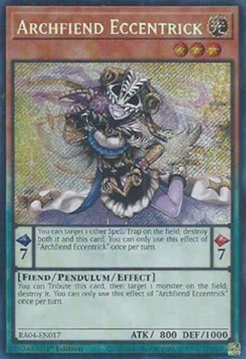 Archfiend Eccentrick (V.3 - Secret
Rare)