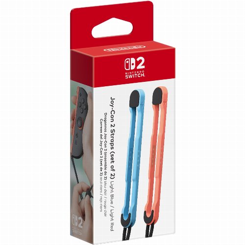 Nintendo Switch 2 - Joy-Con Strap Pair (Light
Blue/Light Red)