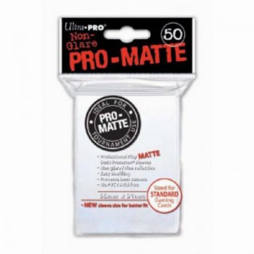 Ultra Pro Card Sleeves Standard Size 50ct -
Pro-Matte White
