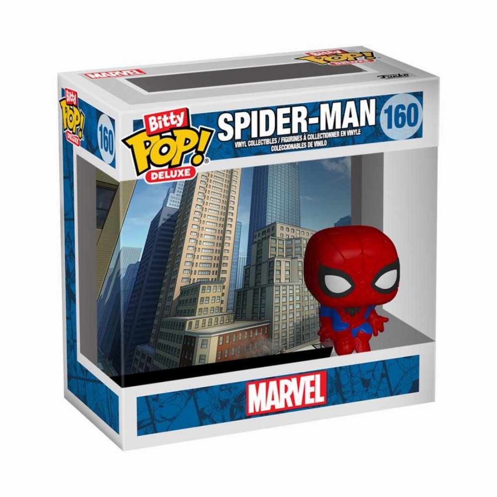 Funko Bitty Pop! Deluxe: Marvel Spider-Man(Cityscape) #160 Vinyl Figure