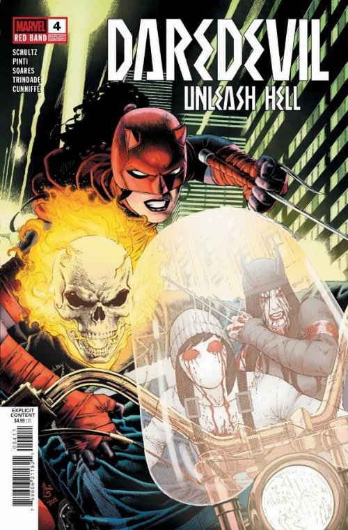 Τεύχος Κόμικ Daredevil Unleash Hell Red Band #4 (Of
5)