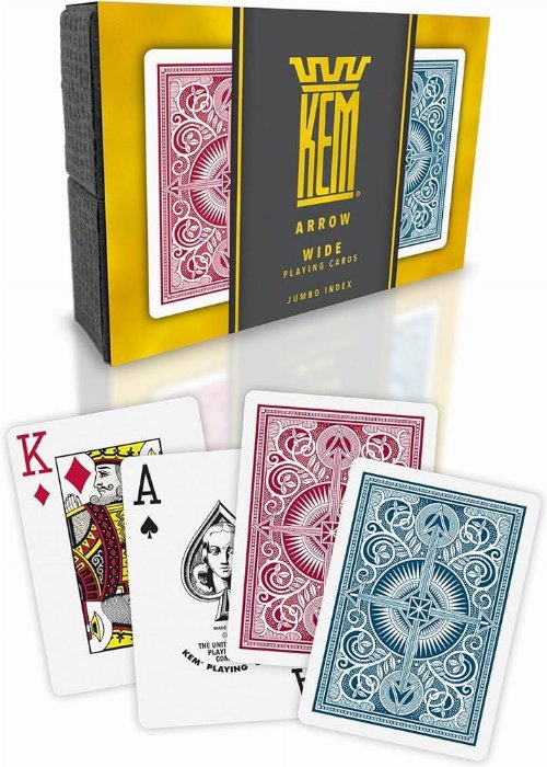 Τράπουλα KEM - Poker Jumbo Index Red and Blue
2-Pack