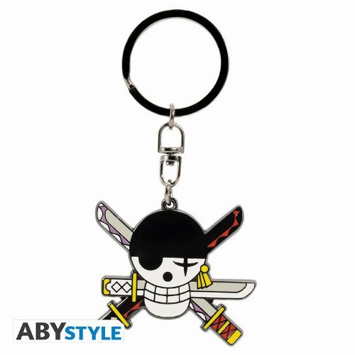 One Piece - Skull Zoro Metal Μπρελόκ