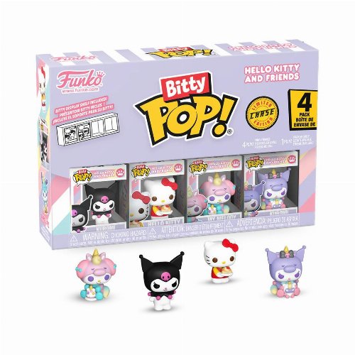 Funko Bitty POP! Sanrio - Kuromi, Hello Kitty Dessert,
My Melody & Chase Mystery 4-Pack Φιγούρες