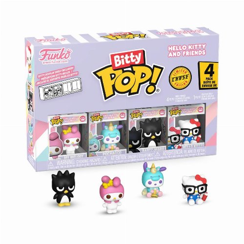 Funko Bitty POP! Sanrio - My Melody, Pochacco Unicorn,
Badtz-Maru & Chase Mystery 4-Pack Φιγούρες