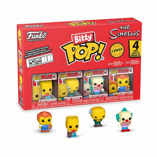 Funko Bitty POP! Simpsons - Bart, Krusty the Clown,
Mr. Burns & Chase Mystery 4-Pack Φιγούρες