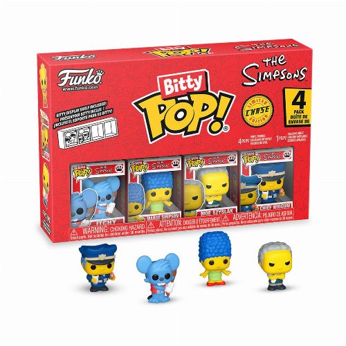 Funko Bitty POP! Simpsons - Itchy, Moe Szyslak, Marge
Simpson & Chase Mystery 4-Pack Φιγούρες