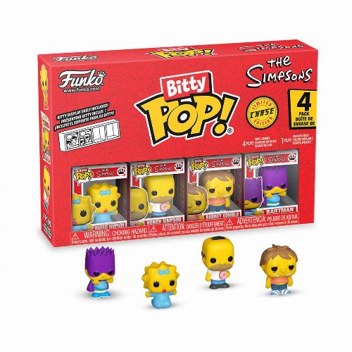 Funko Bitty POP! Simpsons - Homer Simpson, Barney
Gumble, Maggie Simpson & Chase Mystery 4-Pack
Φιγούρες