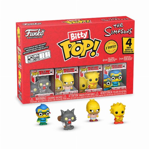Funko Bitty POP! Simpsons - Scratchy, Lisa Simpson,
Grampa Simpson & Chase Mystery 4-Pack Φιγούρες