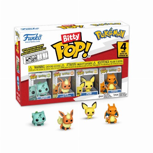 Funko Bitty POP! Pokemon - Bulbasaur, Flareon, Pichu
& Chase Mystery 4-Pack Φιγούρες