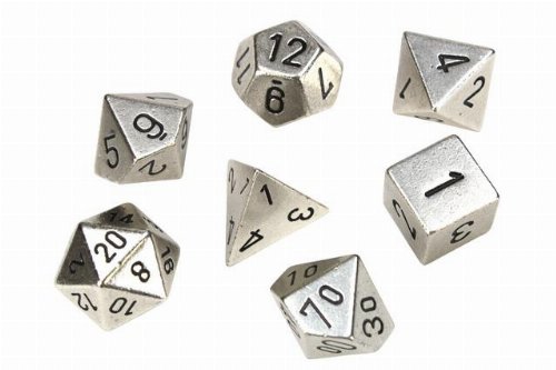 Σετ Ζάρια - 7 Dice Set Solid Metal
Silver