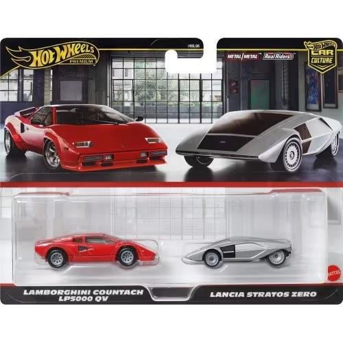 Hot Wheels: Premium Car Culture - Lamborghini Countach
LP5000 QV & Lancia Stratos Zero (JBL02)