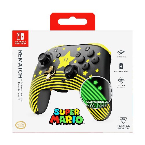 Turtle Beach: Rematch - Wireless Controller Super
Mario Star (Glows in the dark) [For Nintendo Switch]