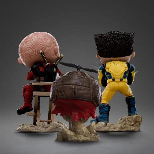 Marvel: Deadpool and Wolverine Mini Co. - Deadpool and
Wolverine Unmasked Set Φιγούρα Αγαλματίδιο (16cm)