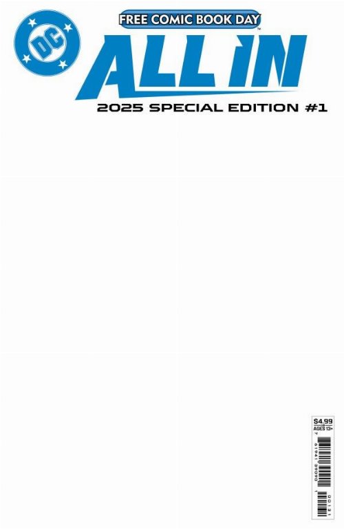 Τεύχος Κόμικ Free Comic Book Day 2025 - DC All In
Absolute Universe #1 2025 Special Blank Editon