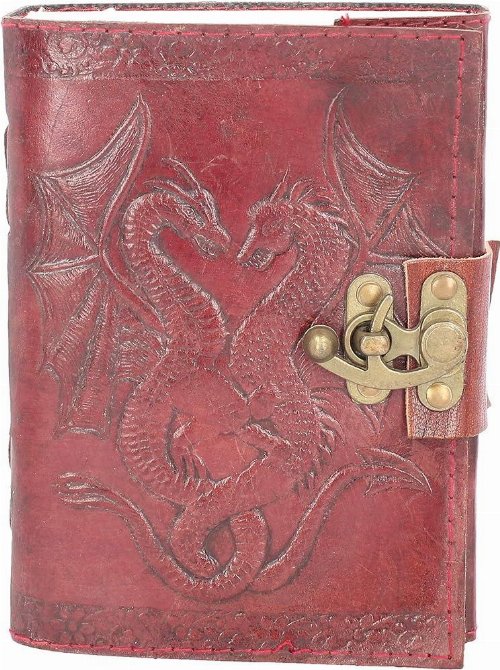 Double Dragon - Leather Embossed Journal &
Lock