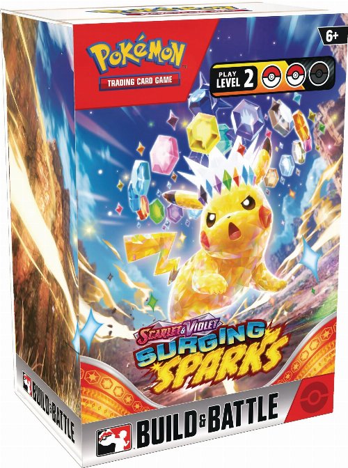 Pokemon scarlet & violet surging sparks build & battle kit
