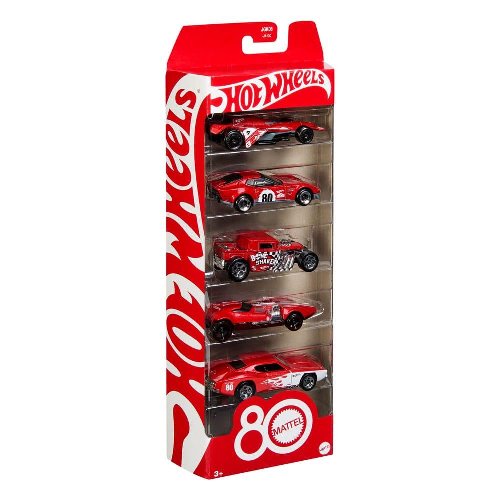 Hot Wheels - Σετ των 5 Αυτοκινήτων 80th
Anniversary