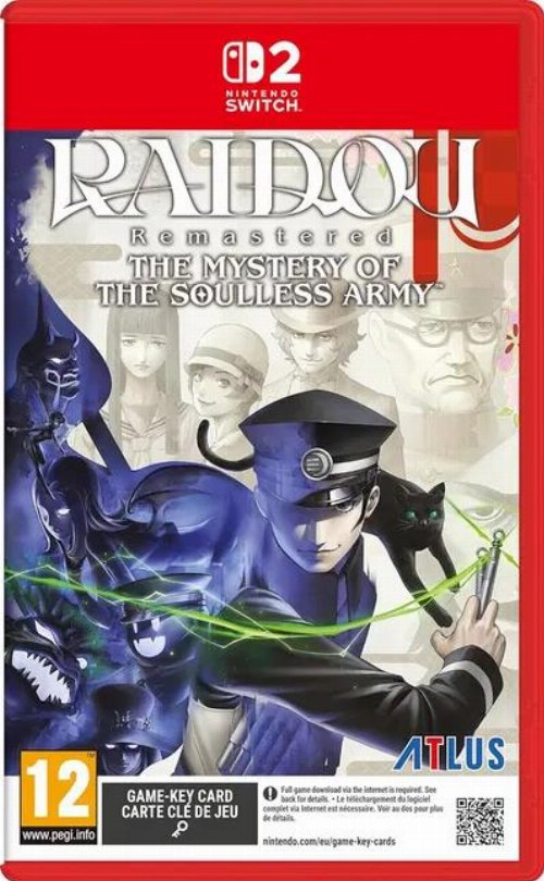 Nintendo Switch Game 2 - Raidou: Remastered – The
Mystery of the Soulless Army (Game Key Card)