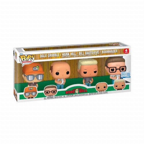 Figures Funko POP! King of the Hill - Dale
Gribble, Hank Hill. Bill Dauterive, Boomhauer 4-pack
(Exclusive)