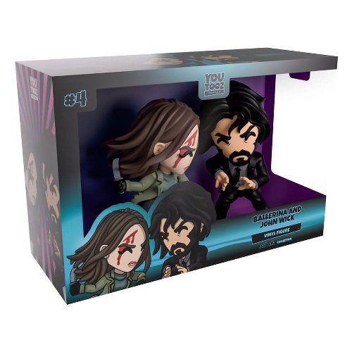 YouTooz Collectibles: John Wick: Ballerina -
2-Pack Ballerina & John Wick Vinyl Figure
(12cm)