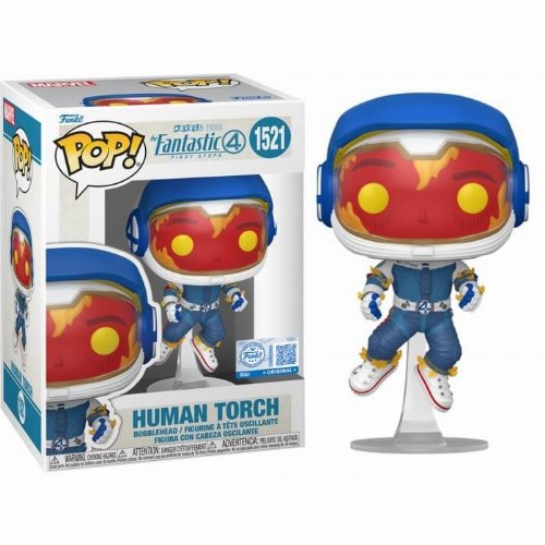 Φιγούρα Funko POP! Marvel - The Fantastic Four: First
Steps - Human Torch (Astronaut) #1521 (Exclusive)