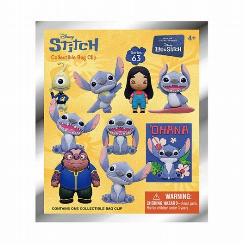 Disney: Lilo & Stitch - Stitch Series 63 3D Foam
Bag Clip Μπρελόκ (Τυχαίο Περιεχόμενο)