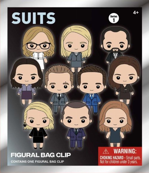 Suits - 3D Foam Bag Clip Μπρελόκ (Τυχαίο
Περιεχόμενο)