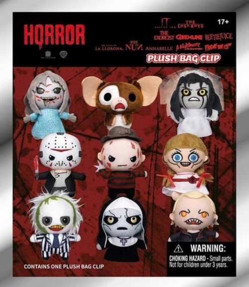 Horror- 3D Plush Bag Clip Μπρελόκ (Τυχαίο
Περιεχόμενο)