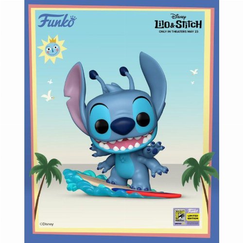 Φιγούρα Funko POP! Lilo and Stitch - Stitch on
Surfboard #1594 (SDCC 2025 Exclusive)